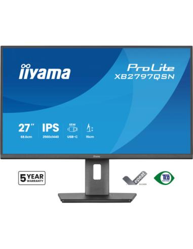 MONITOR IIYAMA, 27", IPS, 4-SIDE SLIM BEZEL 2560X1440 75HZ