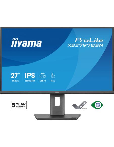 MONITOR IIYAMA, 27", IPS, 4-SIDE SLIM BEZEL 2560X1440 75HZ