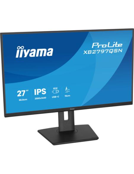 MONITOR IIYAMA, 27", IPS, 4-SIDE SLIM BEZEL 2560X1440 75HZ