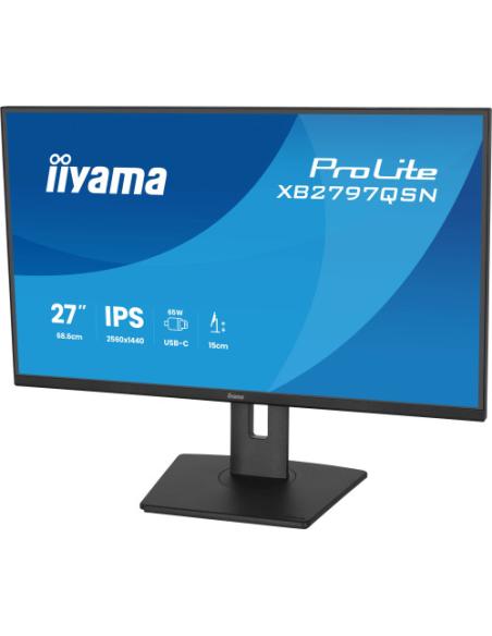 MONITOR IIYAMA, 27", IPS, 4-SIDE SLIM BEZEL 2560X1440 75HZ