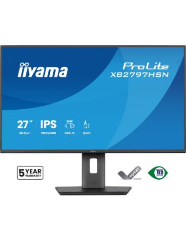 MONITOR IIYAMA, 27", IPS, 4-SIDE SLIM BEZEL 1920X1080 100HZ