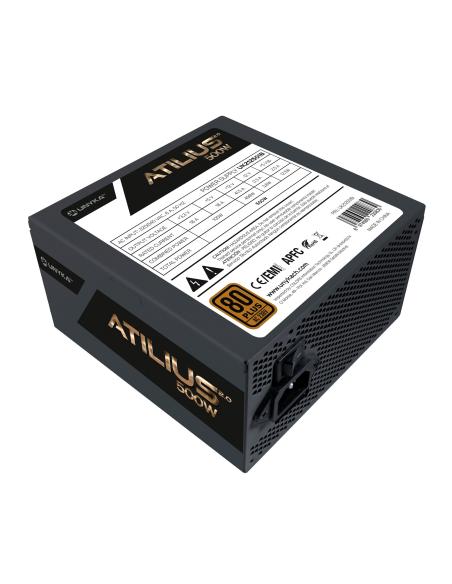 FUENTE ALIMENTACION ATX 500W UNYKA GAMING ATILIUS II 85 EFICIENCIA 120MM 212501