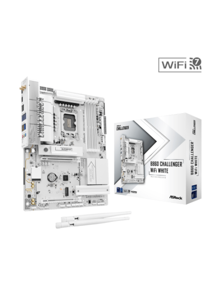 Asrock B860 Challenger WiFi White Intel B860 LGA 1851 (Socket V1) ATX