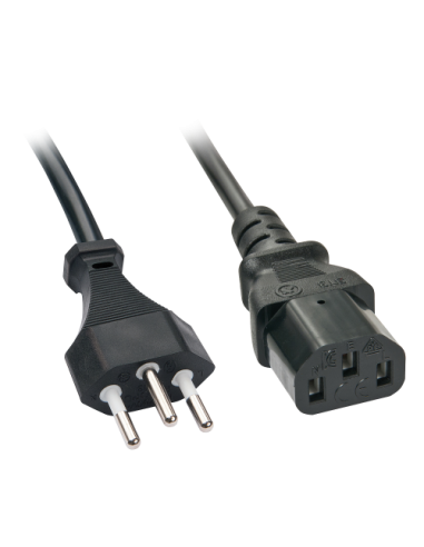 Lindy 30425 cable de transmisión Negro 0,7 m C13 acoplador