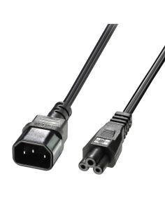 Lindy 30340 cable de transmisión Negro 1 m C14 acoplador C5 acoplador