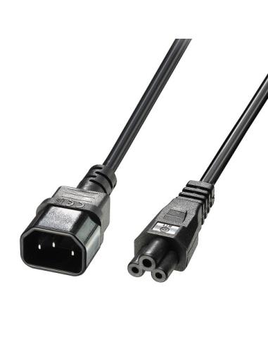 Lindy 30340 cable de transmisión Negro 1 m C14 acoplador C5 acoplador