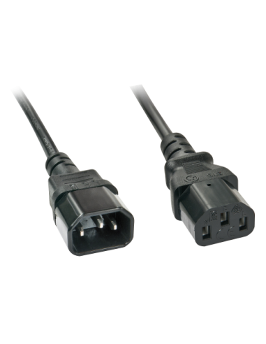 Lindy 30331 cable de transmisión Negro 2 m C14 acoplador C13 acoplador