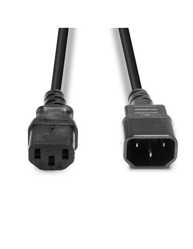 Lindy 30321 cable de transmisión Negro 1 m C14 acoplador C13 acoplador