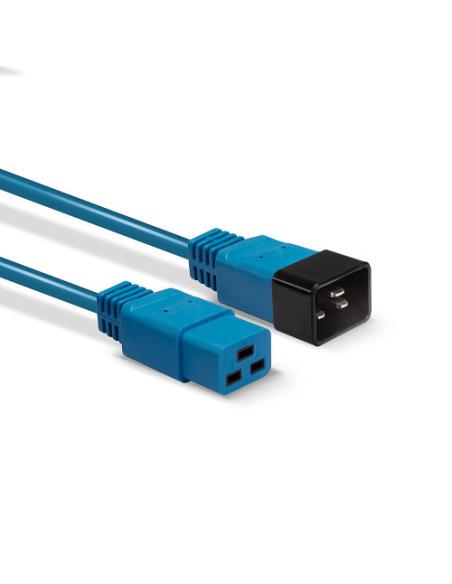 Lindy 30122 cable de transmisión Azul 3 m C19 acoplador C20 acoplador