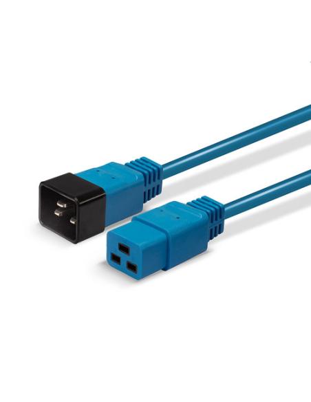 Lindy 30121 cable de transmisión Azul 2 m C19 acoplador C20 acoplador