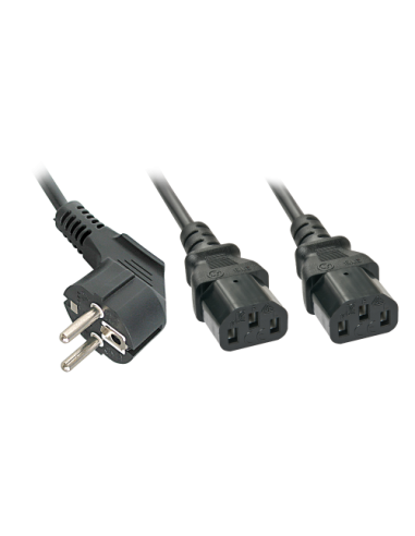 Lindy 30048 cable de transmisión Negro CEE7/14