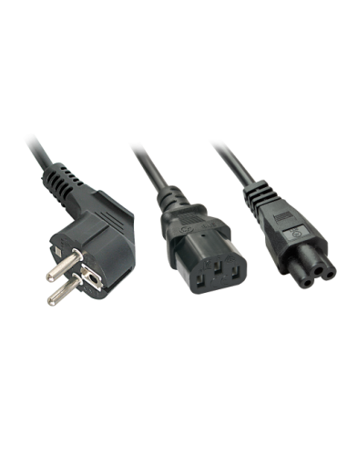 Lindy 30047 cable de transmisión Negro C13 acoplador C5 acoplador