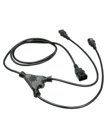 Lindy 30039 cable de transmisión Negro 2 m C14 acoplador Acoplador C13 2 x
