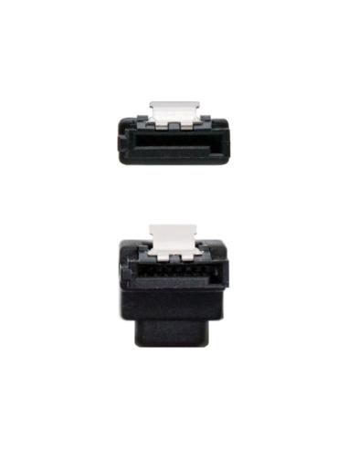 Nanocable CABLE SATA DATOS ACODADO CON ANCLAJES 0.5 M