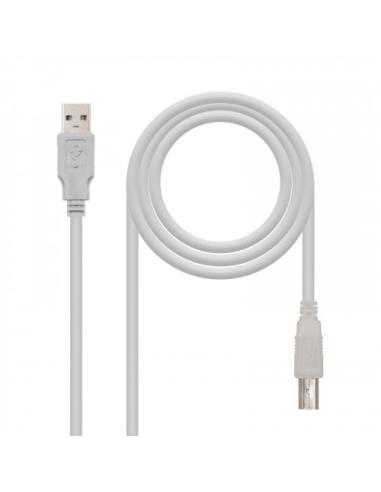 Nanocable CABLE USB 2.0 IMPRESORA, TIPO A/M-B/M, BEIGE, 3.0 M