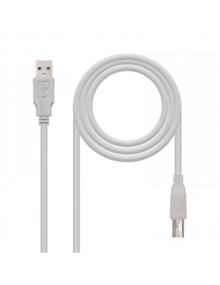 Nanocable CABLE USB 2.0 IMPRESORA, TIPO A/M-B/M, BEIGE, 3.0 M