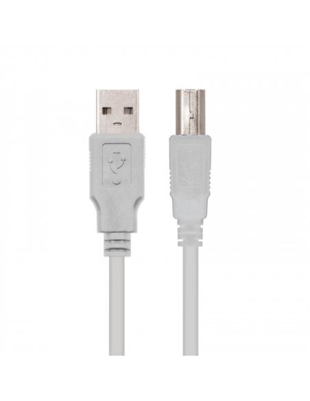 Nanocable CABLE USB 2.0 IMPRESORA, TIPO A/M-B/M, BEIGE, 3.0 M
