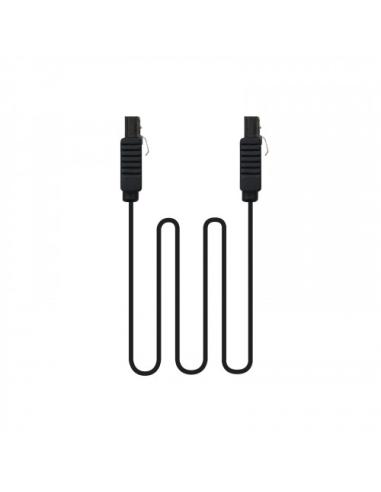 Nanocable CABLE SATA III DATOS 6G CON ANCLAJES, NEGRO, 0.5 M