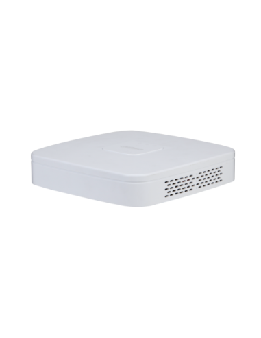 (DHI-NVR4104-P-4KS3) DAHUA GRABADOR IP 4 CANALES POE, 1U SMART LITE BLANCO
