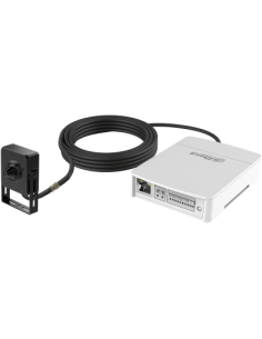 (DH-IPC-HUM8441E-E1-L4-S3) DAHUA CAMARA IP PINHOLE 4MP KIT-L4 CON MAIN BOX Y CABLE COAXIAL 8M, M12, F2.0, ALARM IN/OUT, SOPORTA 