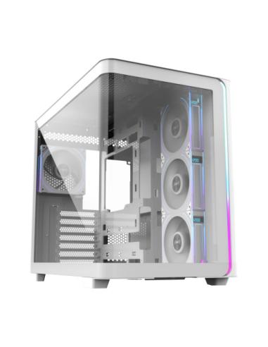 FSP CAJA M580-WP (ATX MID TOWER, USB3.0 X 2, TYPE C, WHITE, 120MM PWM ARGB REVERSE FANS× 4, DIGITAL FAN SPEED