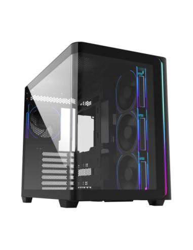 FSP CAJA M580-BP (ATX MID TOWER, USB3.0 X 2, TYPE C, 120MM PWM ARGB REVERSE FANS× 4, DIGITAL FAN SPEED