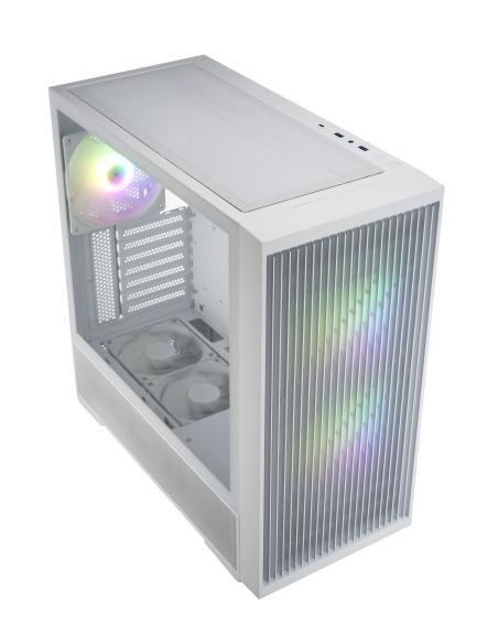 FSP M330-WA Carcasa Midi Tower mITX, mATX, ATX Blanco ARGB