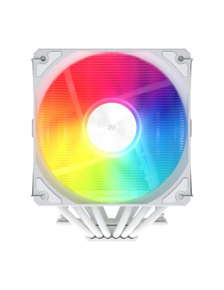 FSP REFRIGERACIONES DE AIRE INTEL LGA 1851/1700/1200 AMD AM4/AM5 120MM WHITE TOP COVER HIGH-PERFORMANCE QUIET PWM ARGB FAN