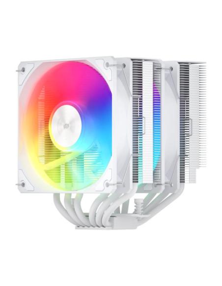 FSP REFRIGERACIONES DE AIRE INTEL LGA 1851/1700/1200 AMD AM4/AM5 120MM WHITE TOP COVER HIGH-PERFORMANCE QUIET PWM ARGB FAN