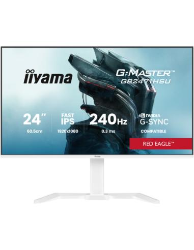 iiyama G-MASTER GB2471HSU-W1 pantalla para PC 60,5 cm (23.8") 1920 x 1080 Pixeles Blanco