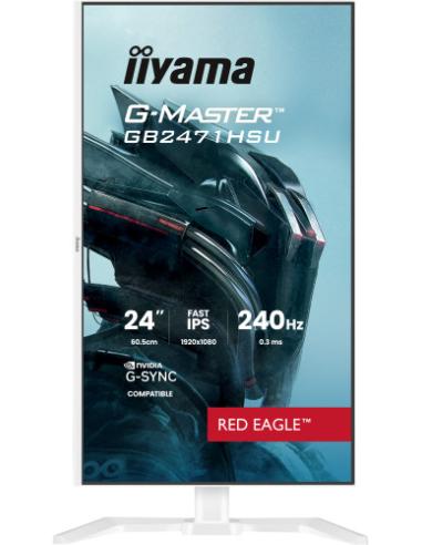 iiyama G-MASTER GB2471HSU-W1 pantalla para PC 60,5 cm (23.8") 1920 x 1080 Pixeles Blanco