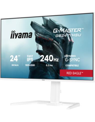 iiyama G-MASTER GB2471HSU-W1 pantalla para PC 60,5 cm (23.8") 1920 x 1080 Pixeles Blanco