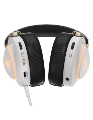 ASUS ROG Delta II-KJP Auriculares Inalámbrico y alámbrico Diadema Juego Bluetooth Negro, Blanco