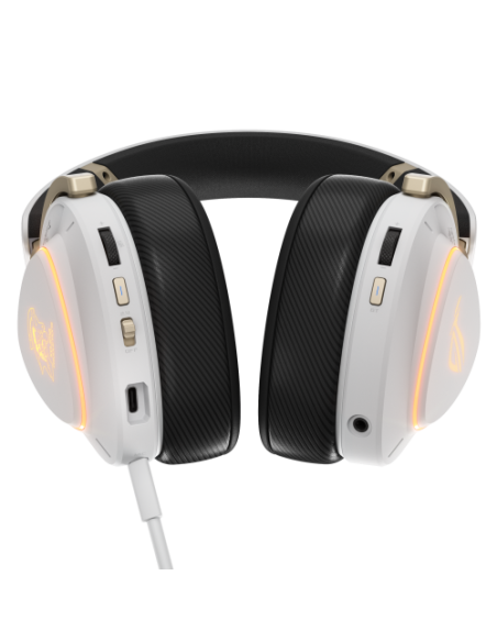 ASUS ROG Delta II-KJP Auriculares Inalámbrico y alámbrico Diadema Juego Bluetooth Negro, Blanco