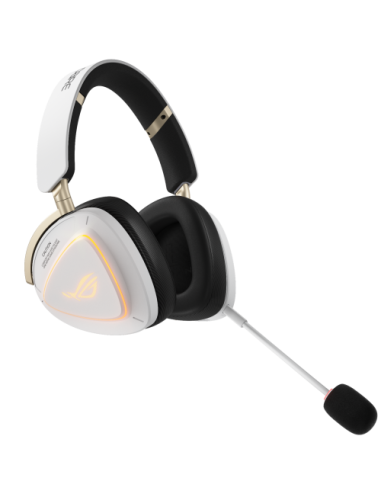 ASUS ROG Delta II-KJP Auriculares Inalámbrico y alámbrico Diadema Juego Bluetooth Negro, Blanco