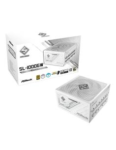 FUENTE ALIMENTACION ATX 1000W ASROCK SL-1000GW WHITE 80 GOLD MODULAR ATX 3.1 2