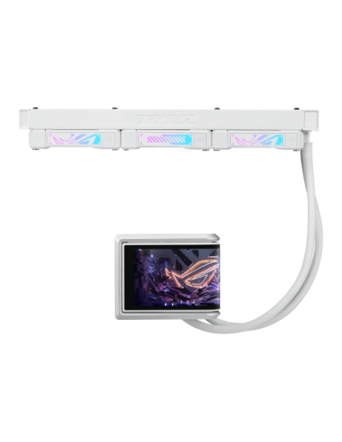 SISTEMA DE REFRIGERACION LIQUIDA ASUS PARA CPU ROG RYUO IV 360 ARGB WHITE EDITION,PANTALLA AMOLED