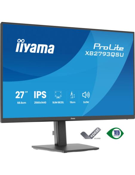 MONITOR IIYAMA 27" IPS, 4-SIDE SLIM BEZEL 2560X1440 @75HZ