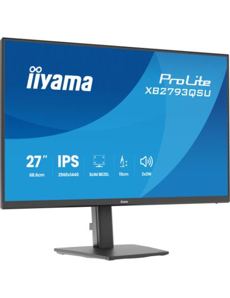 MONITOR IIYAMA 27" IPS, 4-SIDE SLIM BEZEL 2560X1440 @75HZ