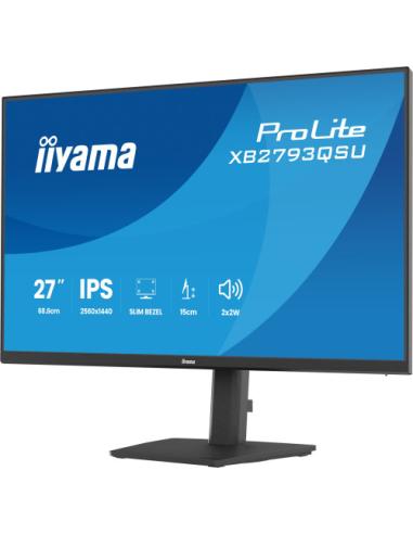 MONITOR IIYAMA 27" IPS, 4-SIDE SLIM BEZEL 2560X1440 @75HZ