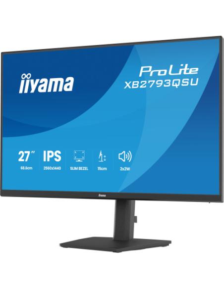 MONITOR IIYAMA 27" IPS, 4-SIDE SLIM BEZEL 2560X1440 @75HZ