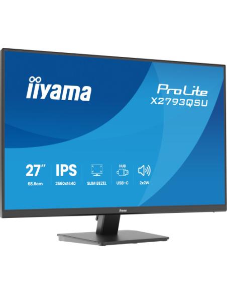 MONITOR IIYAMA 27" IPS, 4-SIDE SLIM BEZEL 2560X1440 75HZ
