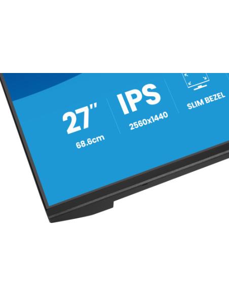 MONITOR IIYAMA 27" IPS, 4-SIDE SLIM BEZEL 2560X1440 75HZ