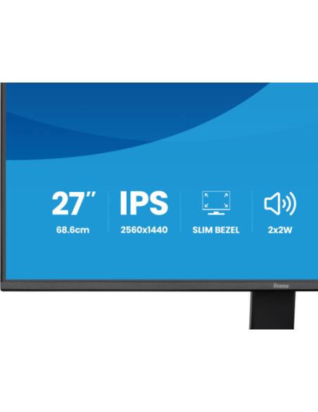 MONITOR IIYAMA 27" IPS, 4-SIDE SLIM BEZEL 2560x1440 75HZ