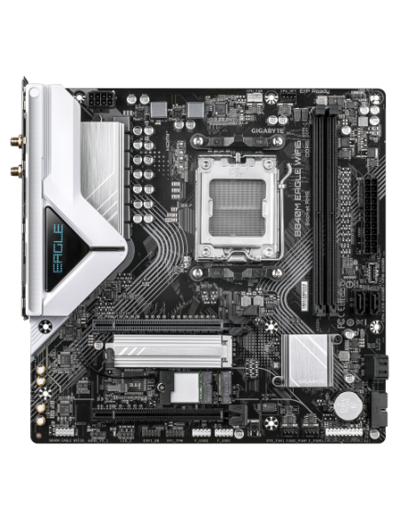 PLACA GIGABYTE B840M EAGLE WIFI6,AMD,AM5,B840,2DDR5,128GB,1HDMI+1DP,4SATA3+2M.2,2.5GBELAN+WIFI6+BT5.4,4USB3.2,MATX