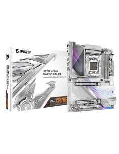 PLACA GIGABYTE X870E AORUS MASTER X3D ICE,AMD,AM5,X870E,4DDR5,256GB,USB4+HDMI,5+10GBELAN+WIFI7+BT5.4,2ATA6+3M.2,10USB3.2,ATX
