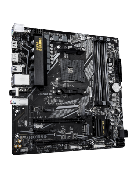 GIGABYTE B550M DS3H AC R2 Placa base - Procesadores AMD Ryzen 5000, VRM de 5+3 fases, hasta 4733 MHz DDR4 (O.C.), 1x M.2 PCIe 4.