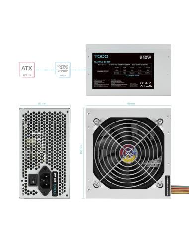 FUENTE ALIMENTACION ATX 550W TOOQ TQAPOLO-550SP