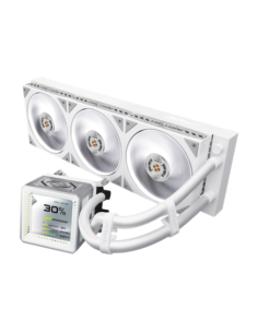 SISTEMA DE REFRIGERACION ASROCK PARA CPU PRO WHITE 360 ARGB,1851/1700/AM5/AM4,3X120MM,ARGB,BLANCO