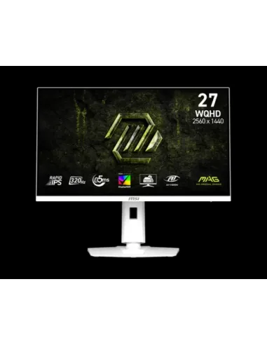 MSI MONITOR MAG 274QRFW X32. 27" RAPID IPS FLAT. 2560X1440. 320HZ. BLANCO